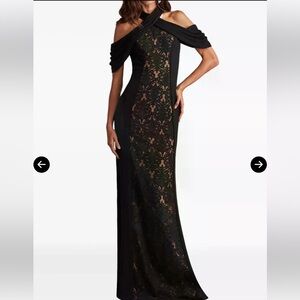 Tadashi Shoji Black Lace Gown